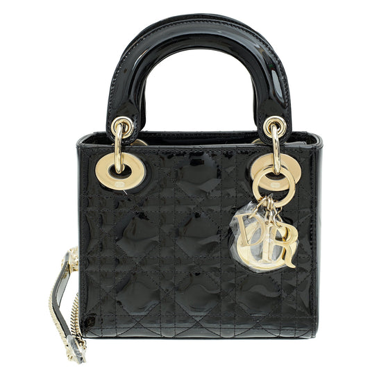 Christian Dior Black Mini Chain Lady Dior Bag Rovelle Bags
