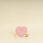 Christian Dior Pale Pink Dioramour Dior Caro Heart Pouch With Chain Rovelle Bags