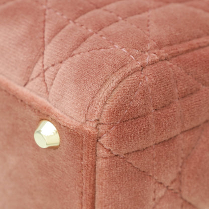 Christian Dior Pink Velvet Lady Dior Mini Chain Bag Rovelle Bags