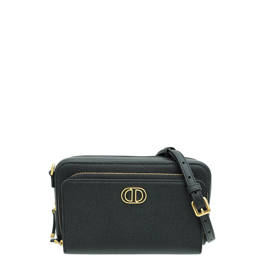 Christian Dior Black Caro Double Pouch Bag Rovelle Bags