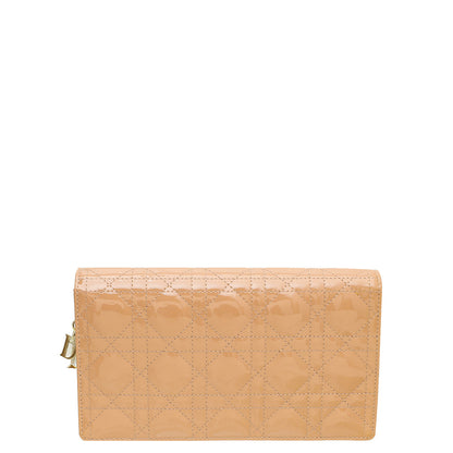 Christian Dior Rose Des Vents Lady Dior Chain Pouch Rovelle Bags