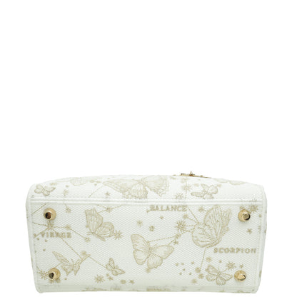 Christian Dior Bicolor Lady D-Lite Medium Butterfly Zodiac Embroidery Bag Rovelle Bags