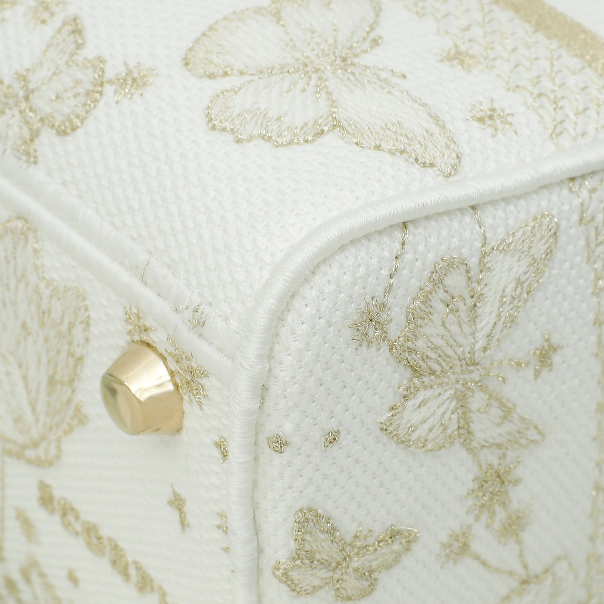 Christian Dior Bicolor Lady D-Lite Medium Butterfly Zodiac Embroidery Bag Rovelle Bags