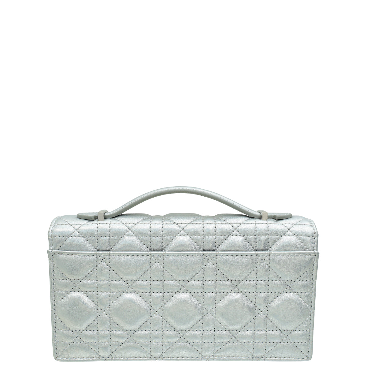 Christian Dior Iridescent Metallic Silver My Dior Cannage Mini Bag Rovelle Bags