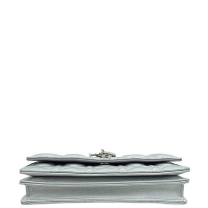 Christian Dior Iridescent Metallic Silver My Dior Cannage Mini Bag Rovelle Bags