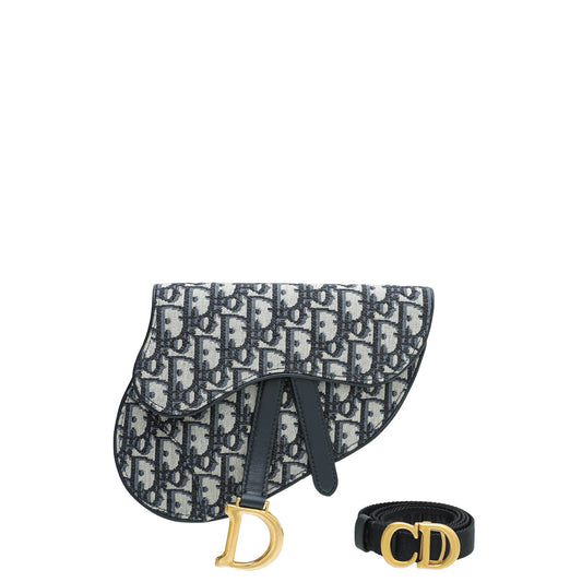 Christian Dior Bicolor Oblique Saddle Belt Bag Rovelle Bags