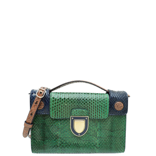 Christian Dior Multicolor Python Diorever Mini Bag Rovelle Bags