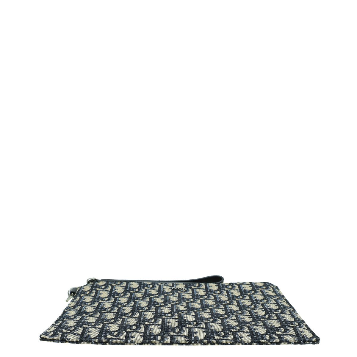 Christian Dior Navy Blue Oblique Jacquard A5 Pouch Rovelle Bags