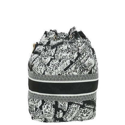 Christian Dior Bicolor Plan De Paris Motif Diortravel Pouch Rovelle Bags