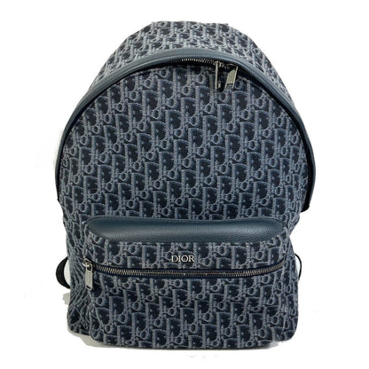 Dior Backpack Canvas / leather Navy Trotter Oblique Backpack mens Rovelle Bags