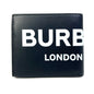 BURBERRY Folded wallet 8013919 leather black logo Wallet mens