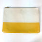 CELINE Clutch bag leather White x yellow By color Women