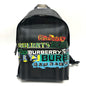 BURBERRY Backpack PVC gray graphic Women