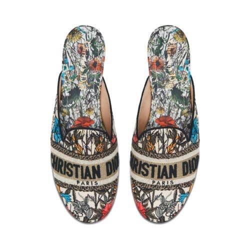 Christian Dior off Mule Mille Fleurs Backless slides