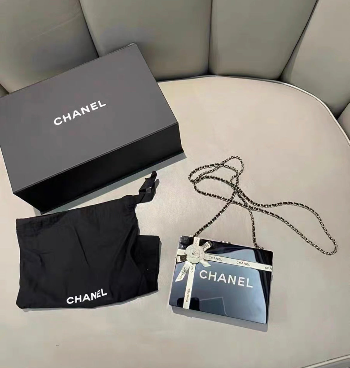 Chanel Luxury Leather Black Handbag Style 10 Rovelle Bags