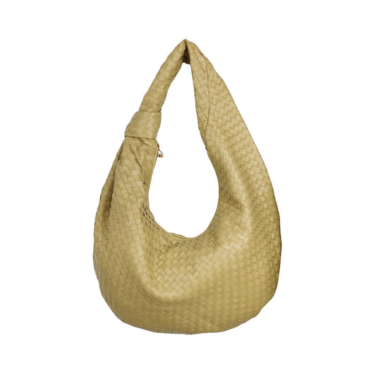 Bottega Veneta Jodie Maxi Lambskin Leather Beige Oats 70cm