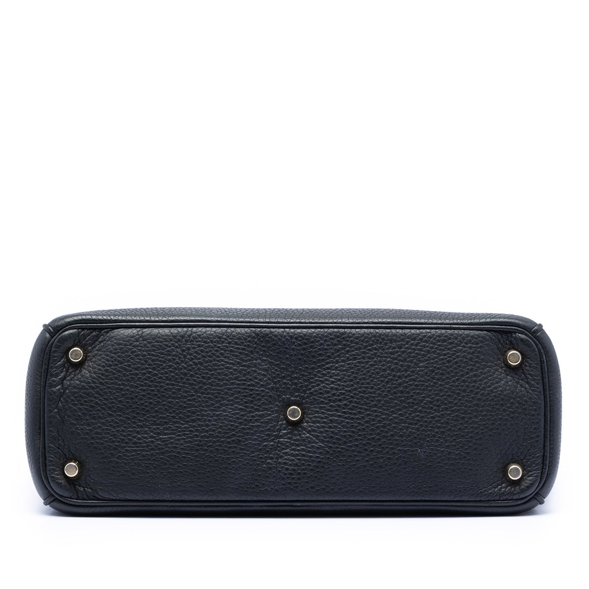 Black Dior Medium Pebbled Calfskin Diorissimo Satchel Rovelle Bags