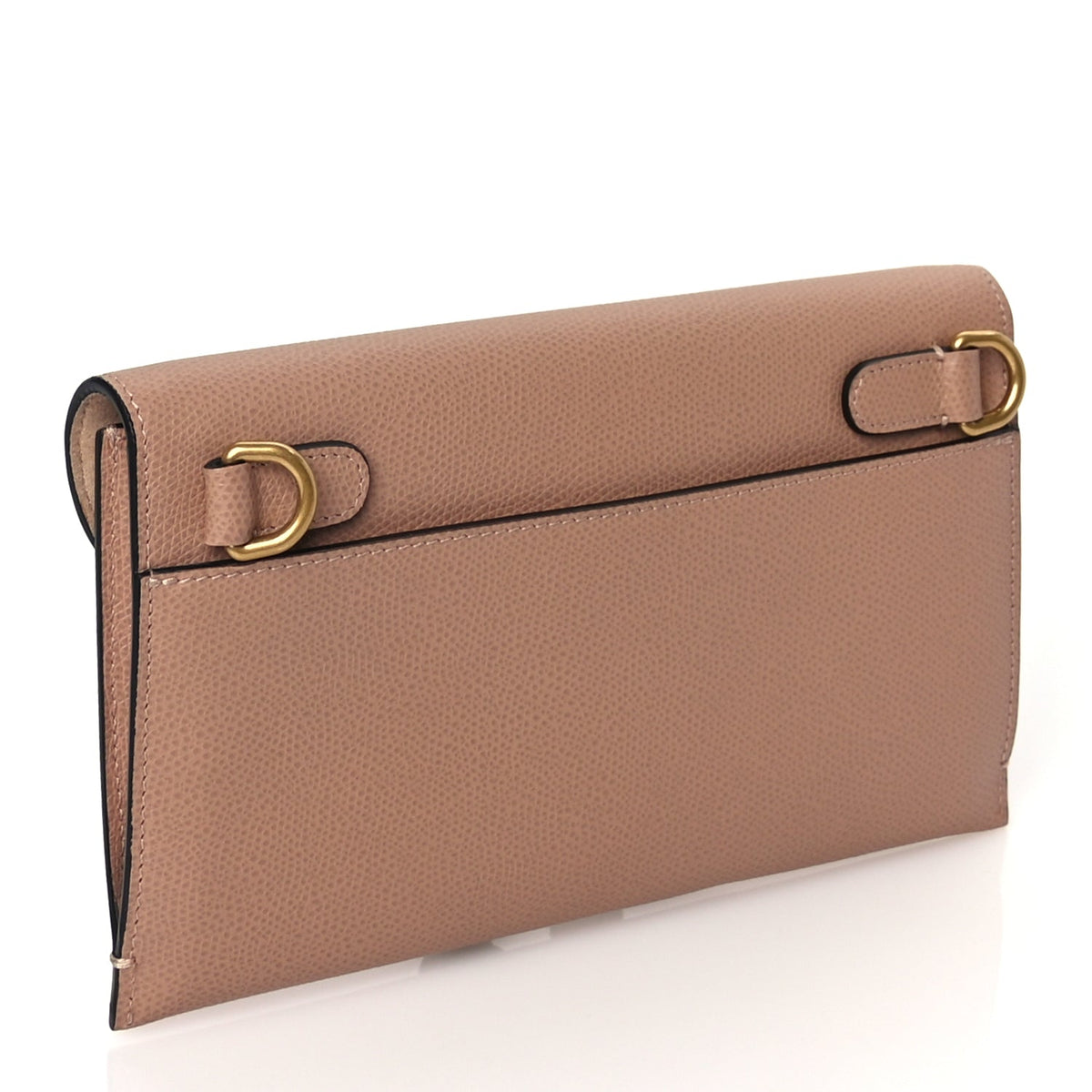 Christian Dior Grained Calfskin Saddle Clutch Fard Rovelle Bags