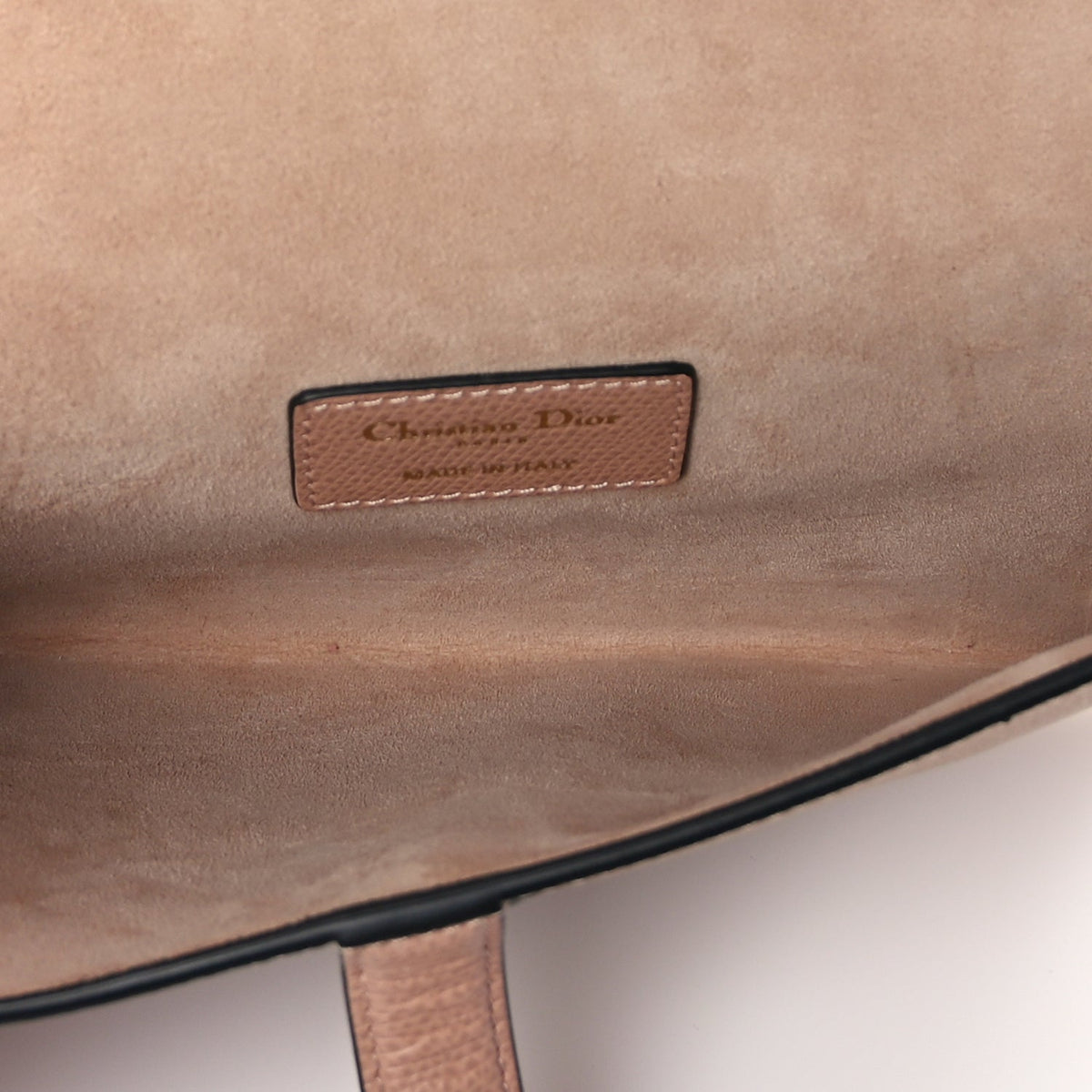 Christian Dior Grained Calfskin Saddle Clutch Fard Rovelle Bags