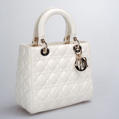 Dior Lady Dior Leather Handbag Style 115 Rovelle Bags