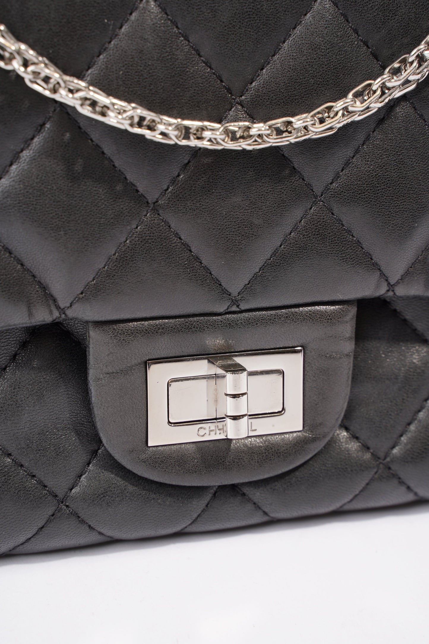 Chanel 2 55 Reissue Flap Black Calfskin Leather Rovelle Bags