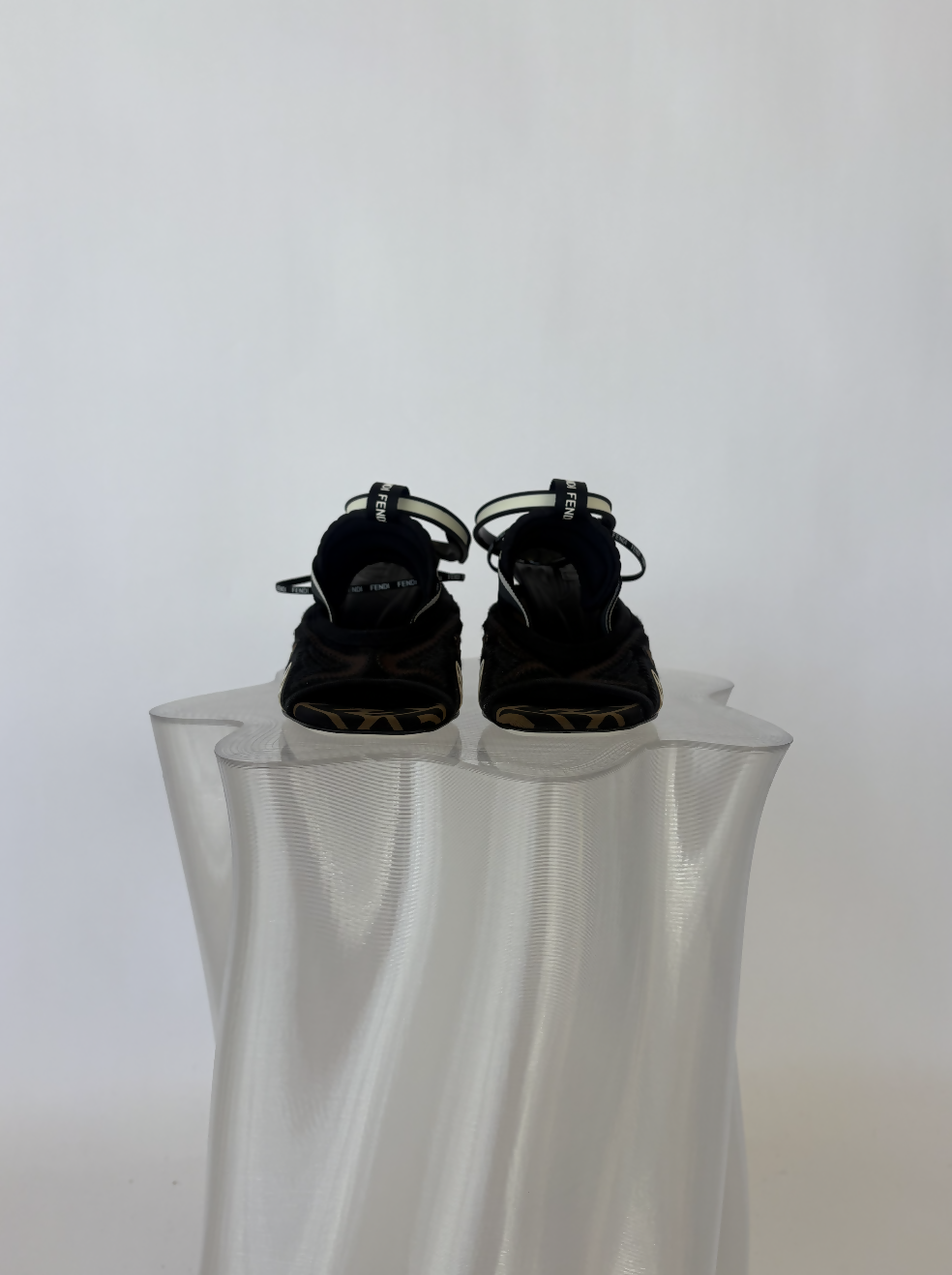 Fendi Zucca Heeled Sandals Rovelle Bags