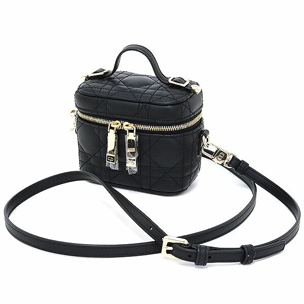Dior Shoulder Bag S09350NMJ lambskin black LADY DIOR Micro Vanity Rovelle Bags