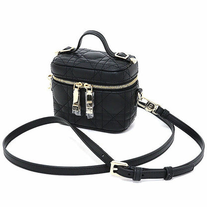 Dior Shoulder Bag S09350NMJ lambskin black LADY DIOR Micro Vanity Rovelle Bags