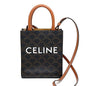 CELINE Shoulder Bag 194372 PVC coated canvas Dark brown Mini Bar Tikal Triomphe