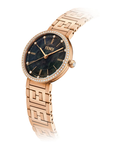 Fendi Womens Rose Gold 29mm Bracelet Fashion Watch Rovelle Bags