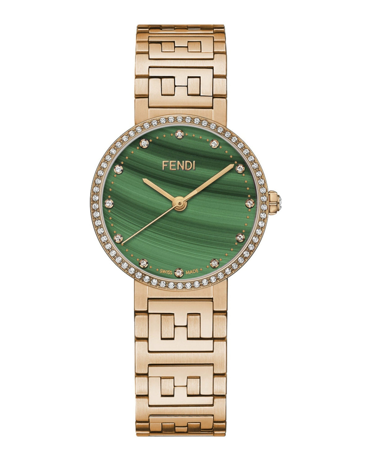 Fendi Womens Rose Gold 28mm Bracelet Fashion Watch Rovelle Bags
