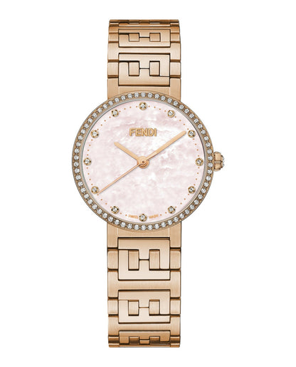 Fendi Womens Rose Gold 29mm Bracelet Fashion Watch Rovelle Bags