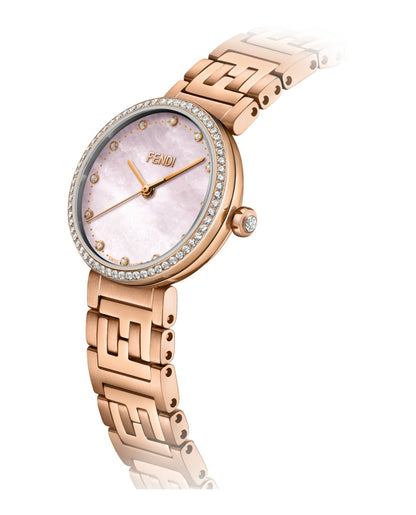 Fendi Womens Rose Gold 29mm Bracelet Fashion Watch Rovelle Bags
