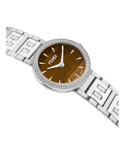 Fendi Womens Stainless Steel 19mm Bracelet Fashion Watch Rovelle Bags