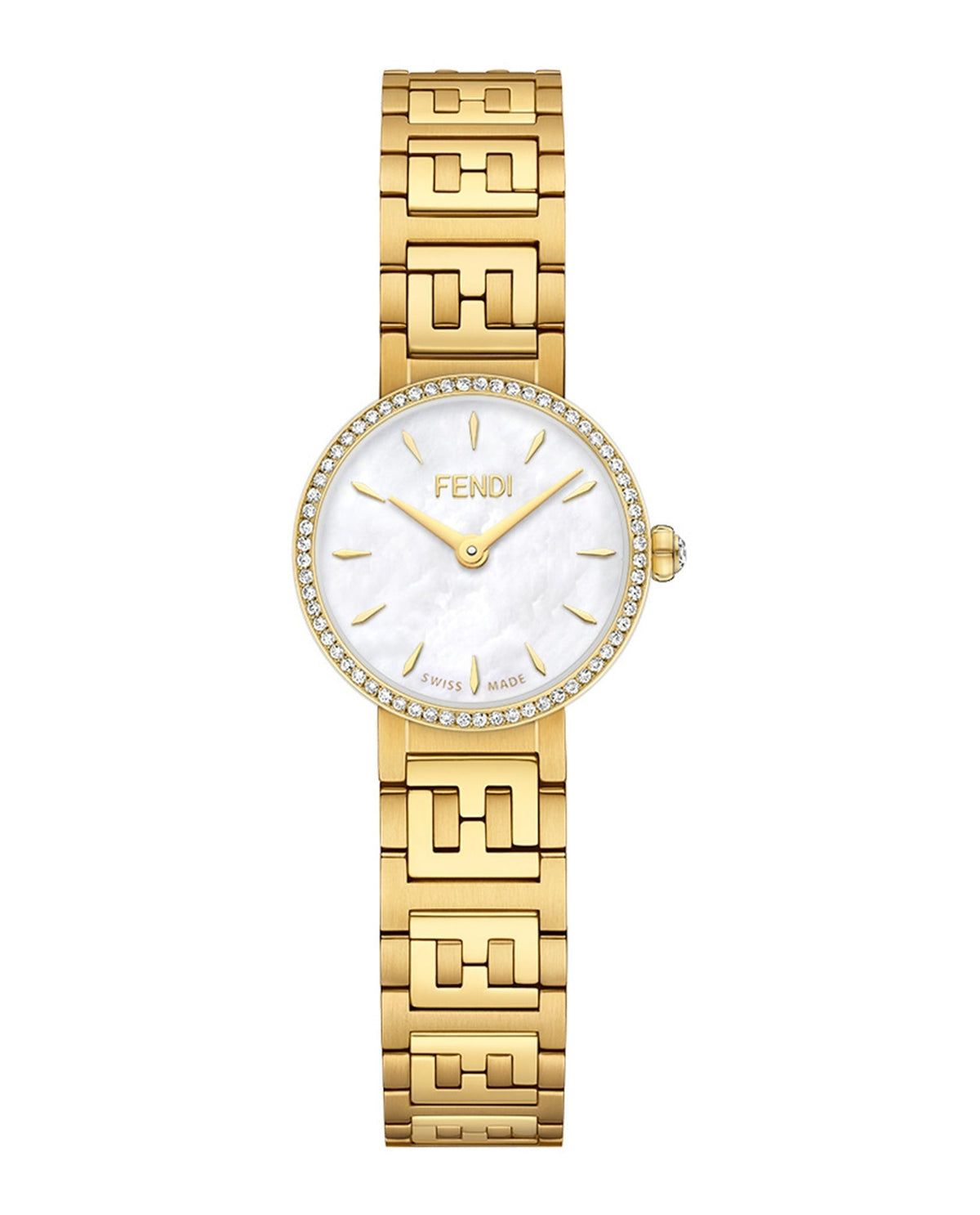 Fendi Womens Gold 19mm Bracelet Fashion Watch Rovelle Bags