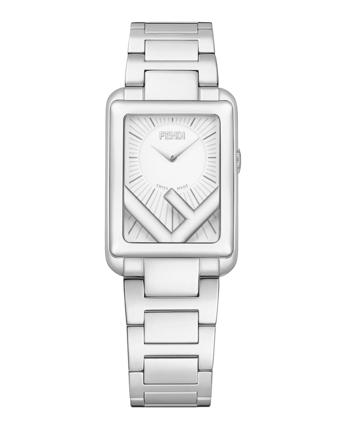 Fendi Womens Run Away Stainless Steel 32mm Bracelet Fashion Watch Rovelle Bags