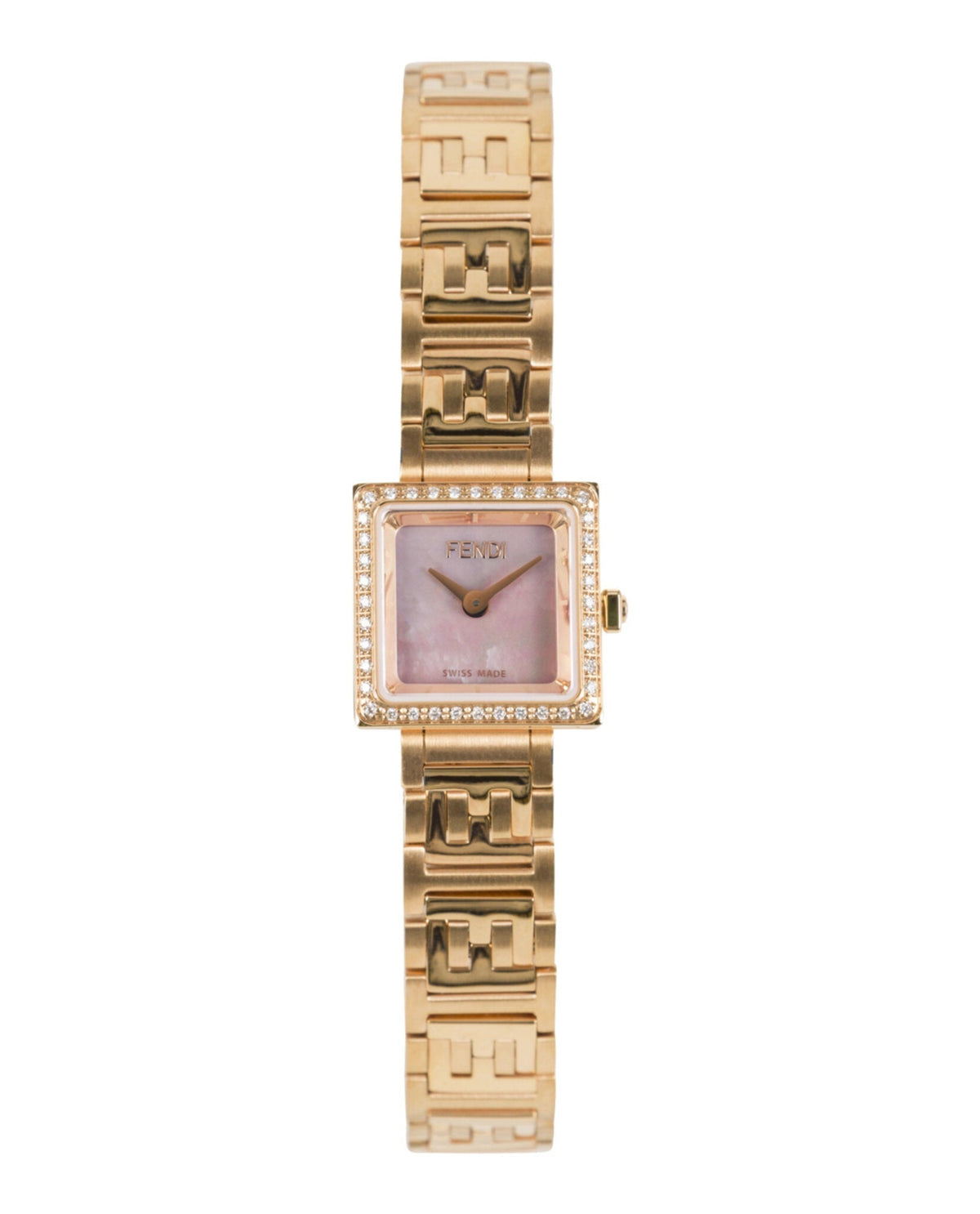 Fendi Womens Rose Gold 16mm Bracelet Fashion Watch Rovelle Bags