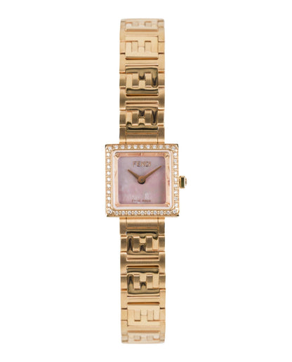 Fendi Womens Rose Gold 16mm Bracelet Fashion Watch Rovelle Bags