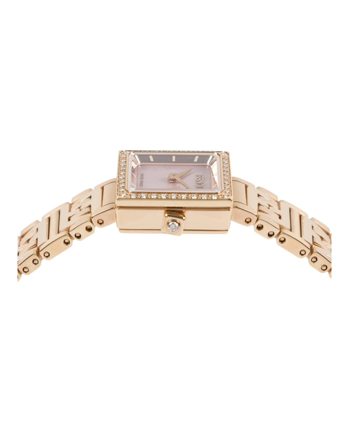 Fendi Womens Rose Gold 16mm Bracelet Fashion Watch Rovelle Bags