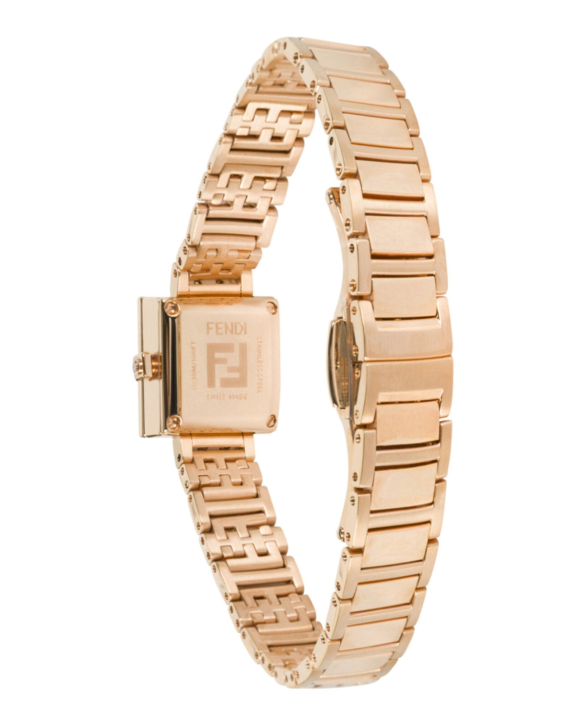 Fendi Womens Rose Gold 16mm Bracelet Fashion Watch Rovelle Bags
