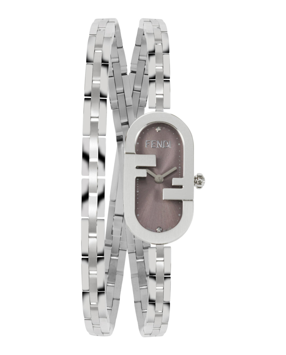Fendi Womens Stainless Steel 14.8mm Bracelet Fashion Watch Rovelle Bags