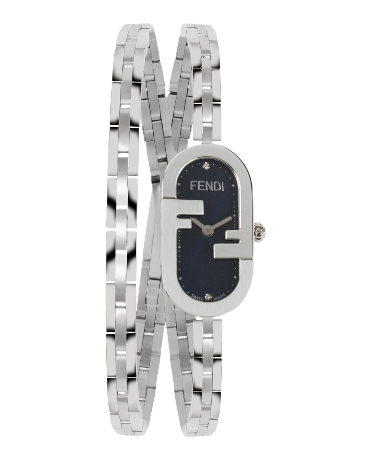 Fendi Womens Stainless Steel 14.8mm Bracelet Fashion Watch Rovelle Bags