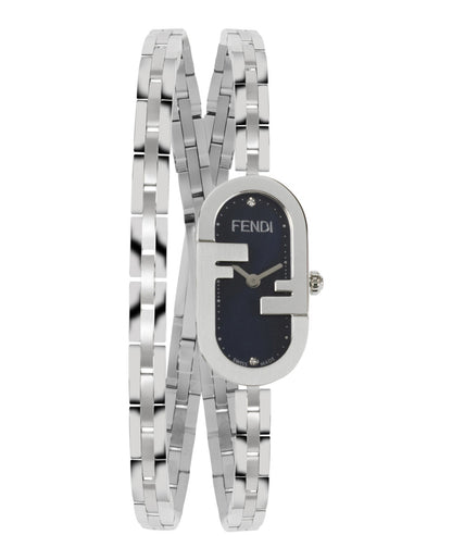 Fendi Womens Stainless Steel 14.8mm Bracelet Fashion Watch Rovelle Bags