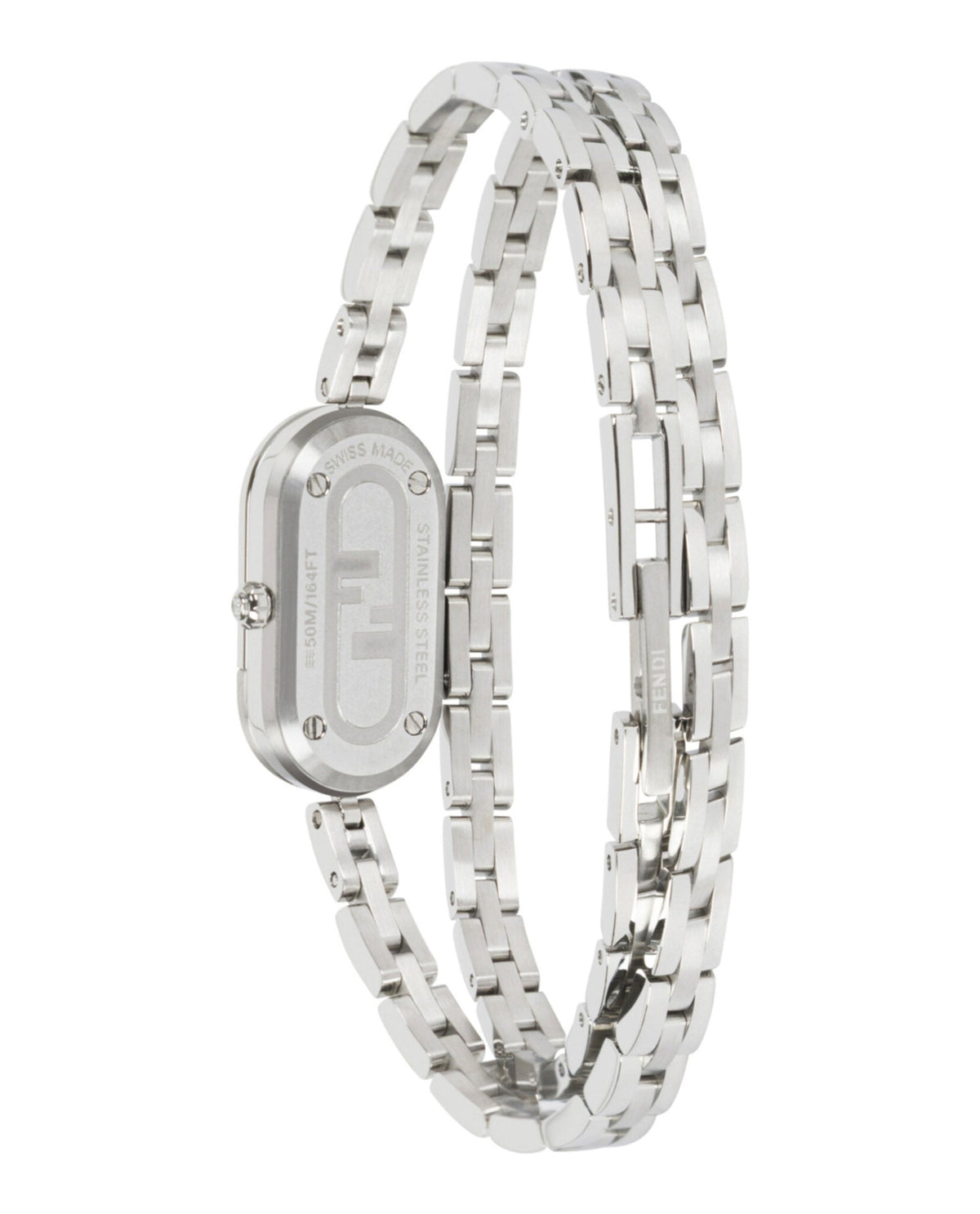Fendi Womens Stainless Steel 14.8mm Bracelet Fashion Watch Rovelle Bags