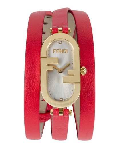 Fendi Womens Gold 14.8mm Strap Fashion Watch Rovelle Bags