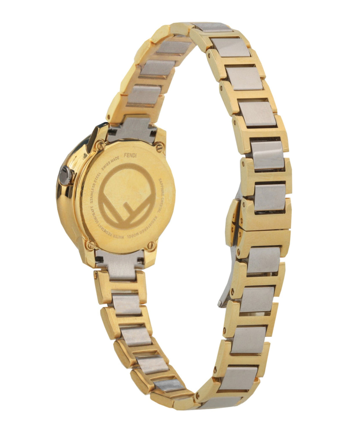 Fendi Womens Two Tone 28mm Bracelet Fashion Watch Rovelle Bags