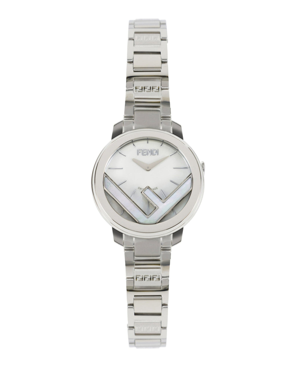 Fendi Womens Stainless Steel 28mm Bracelet Fashion Watch Rovelle Bags