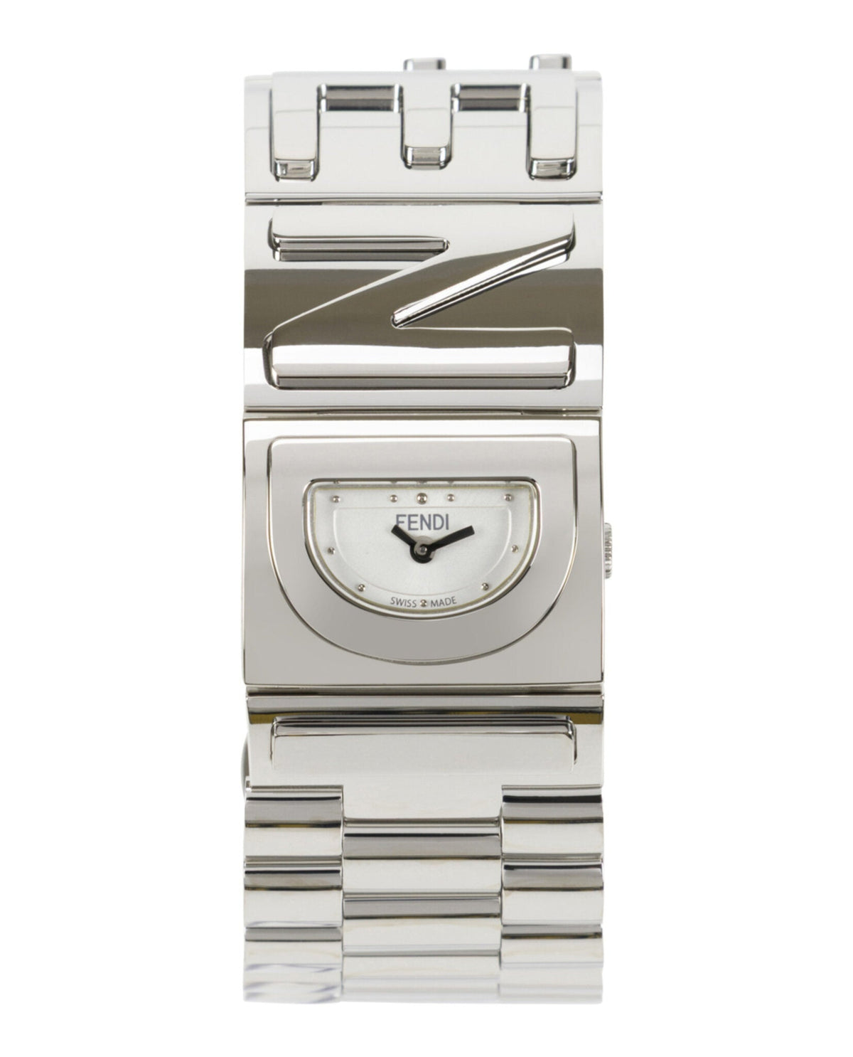 Fendi Womens Stainless Steel 22.25mm Bracelet Fashion Watch Rovelle Bags