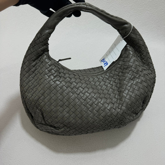 Bottega Veneta Belly Hobo Intrecciato Grey Leather Medium 40cm