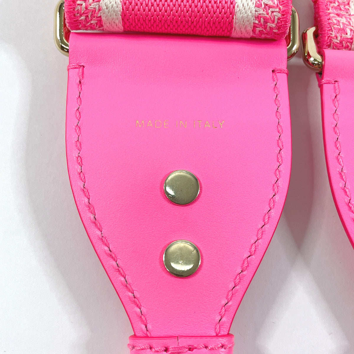 Dior Shoulder strap canvas pink Embroidery Rovelle Bags